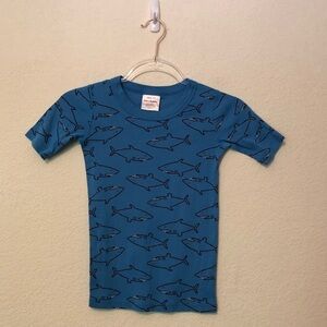 Hanna Andersson Shark T-Shirt Blue 130 US 8 Tee